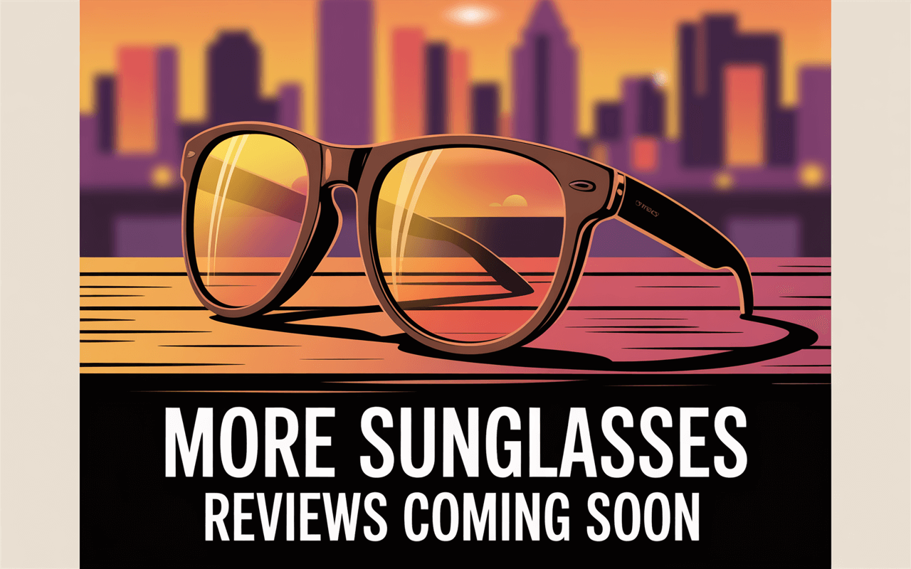 More sunglasses reviews coming soon